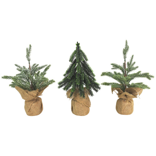 Tree Deco Icy Glitter - 3 assorted