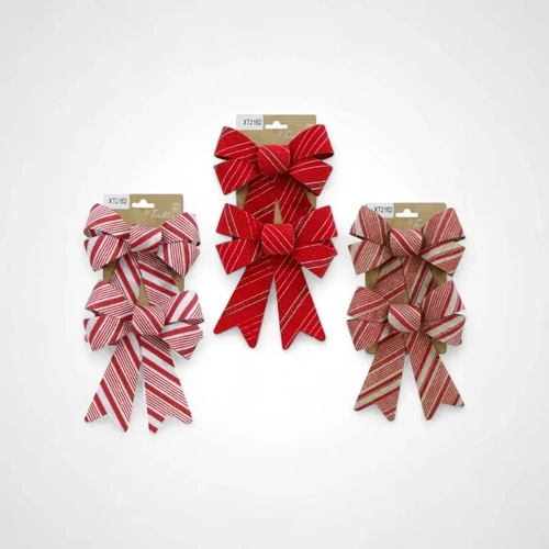 Pack of 2 Striped bows - 3 choices