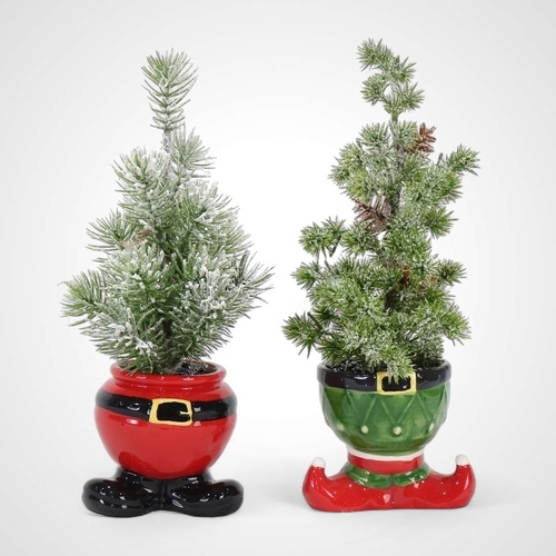Potted Deco Tree Ceramic Pot - 2 choices