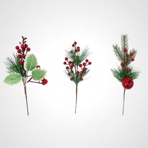  Berry Picks with foliage - 3 choices