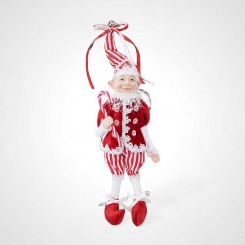 38cm Candy Cane Elf Doll - AVAIL OCT 2024