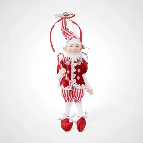 38cm Candy Cane Elf Doll 
