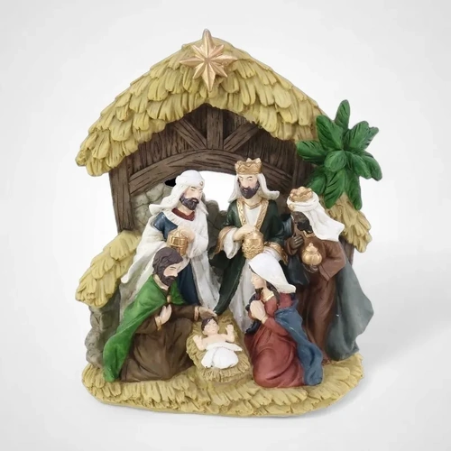 Resin Nativity Scene 23cm 