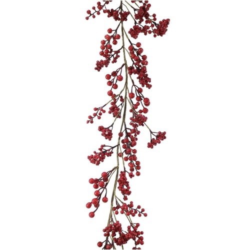 Luxury Red Berry Garland 150cm