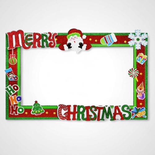 Christmas Giant Selfie Frame Santa - Avail Oct 2025
