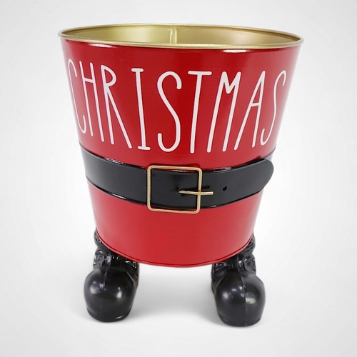 Christmas Footed Bucket