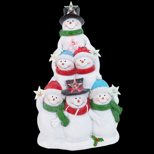 Snowman Tower  w/LED Stars - AVAIL OCT 2024