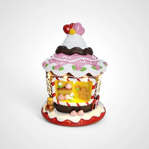LED Frosted Gingerbread Cupcake A -Avail OCT 2025