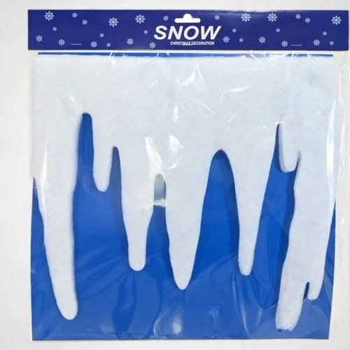 White Artificial Snow Fringe