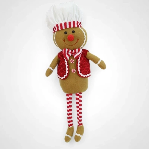 50cm Gingerbread Boy Candy Stripe Sitters