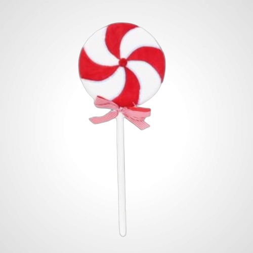 Giant Velvet Candycane Lollipop B - AVAIL OCT 2024