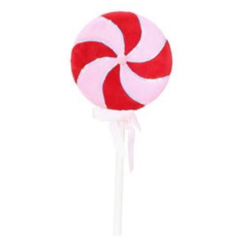 Giant Velvet Candycane Lollipop E - AVAIL OCT 2024