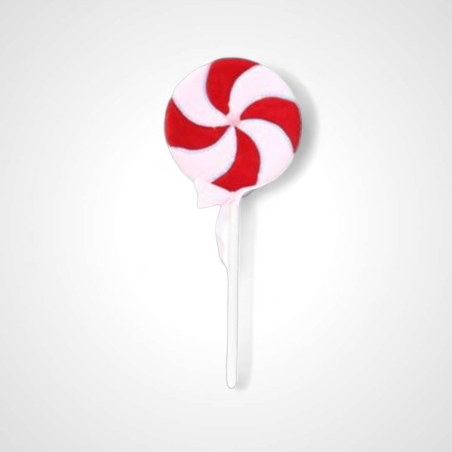 Giant Velvet Candycane Lollipop F - AVAIL OCT 2024