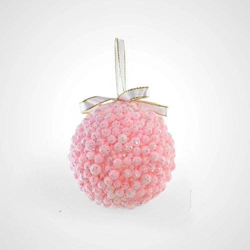 10cm Pink Icy Bubblegum Bauble - Available October 2025