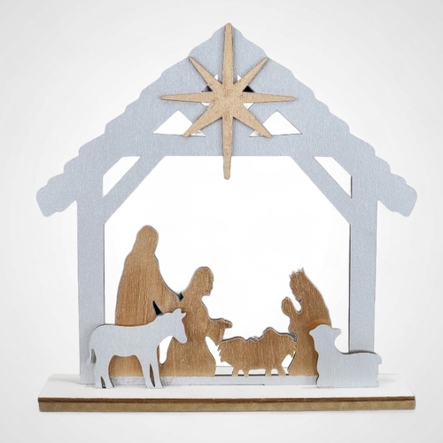 Nativity Silhouette Table Deco - AVAILABLE OCTOBER 2024