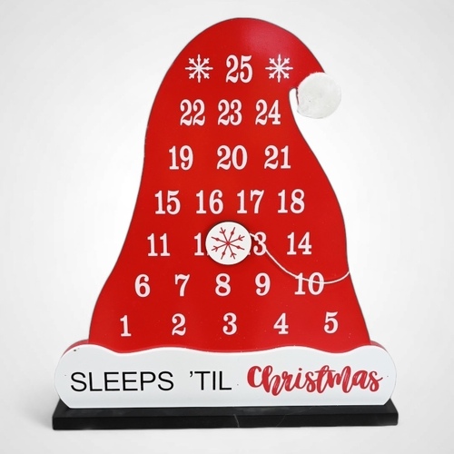 Santa Hat Magnetic Countdown Deco - AVAIL OCT 2024