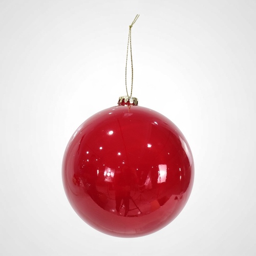 15cm Red Pearl Bauble - AVAIL OCT 2024