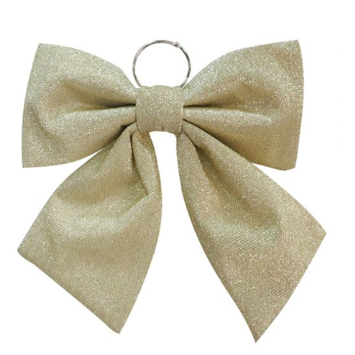 Metallic Fabric Bow Gold - AVAIL OCT 2024