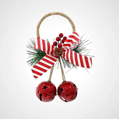 Twin Nutbell Door Hanger Red 