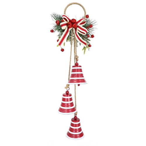 Red & White Bell Hanging Fancy Deco - AVAIL OCT 2024