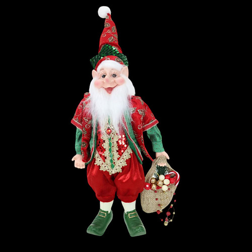 40cm Wise Old Elf Standing Figure (Bag)- AVAIL OCT 2024