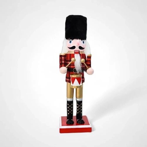 25cm Tartan  Nutcracker Guard with Drum