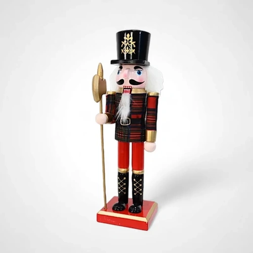 25cm Tartan  Nutcracker Guard with Septre