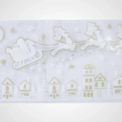 Giant Christmas Window Decal (White Reindeer)
