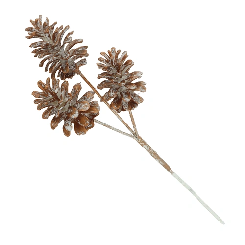 Christmas Copper Coloured Pine Cone Spray