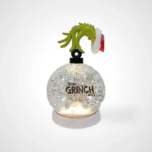 White Grinch Bauble Snow Lantern