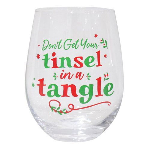 Printed Stemless Wine Glasses(B) -AVAIL OCT 2024