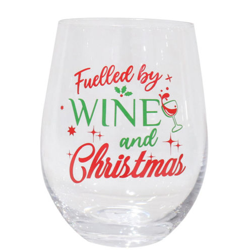 Printed Stemless Wine Glasses(D) -AVAIL OCT 2024