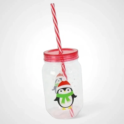 Penguin Screw Top Cup w/Straw  - Avail Oct 2025