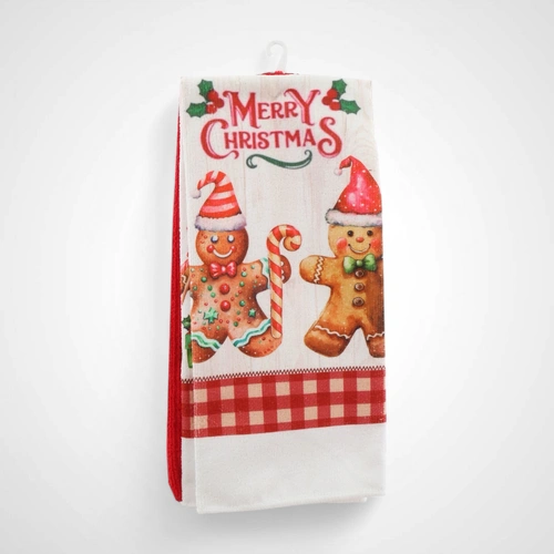 2pk Christmas Tea Towel A - Available October 2025
