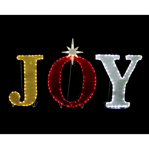 Mesh Tinsel JOY Twinkle Motif  - PREORDER