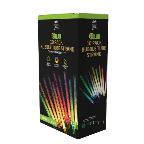 Solar Bubble Tubes - 10 pieces - colour changing - PREORDER