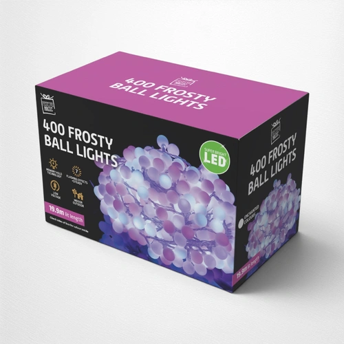 19.9m Enchanted Frosted Ball String