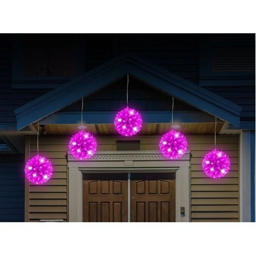 Petal Balls, pack of 5- 10cm - pink - PREORDER