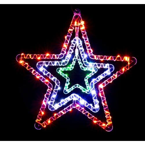 34cm Red Green and Blue Crystal Star - PREORDER
