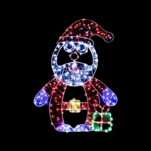 LED Starry Wire Santa Motif 