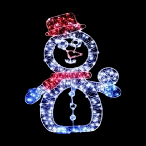 LED Starry Wire Snowman Motif