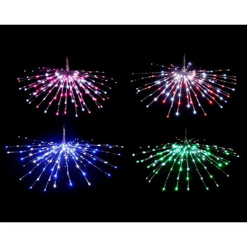 LED Red/white Sparkler Silver Foil - PREORDER