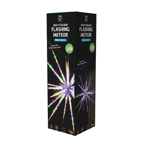 100cm Meteor Multi with hanging Chain - PREORDER