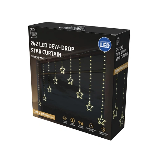 Dew Drop Gold Star Curtain - PREORDER