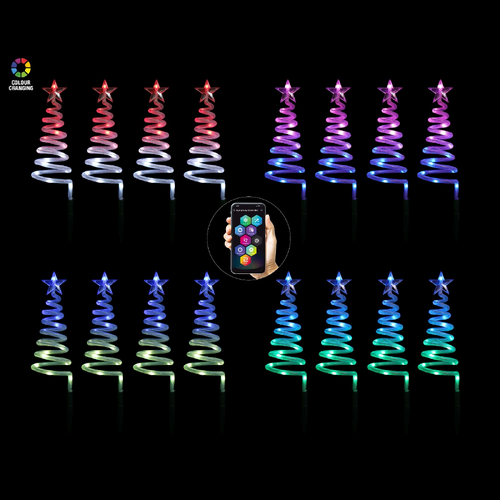 App Lightshow LED Spiral Tree 4pc - PREORDER