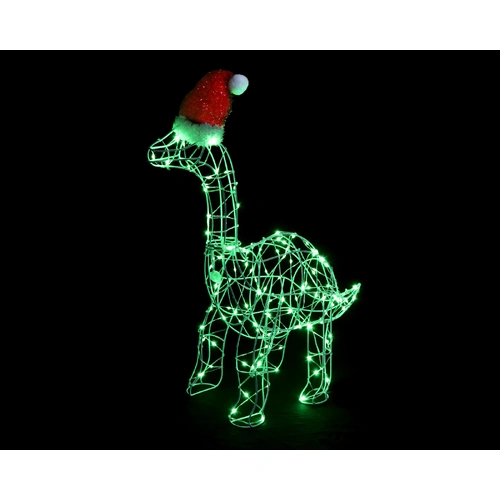 Green Christmas Brontosaurus with Santa Hat - PREORDER FOR 2025