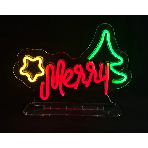 USB Neonflex Merry Sign
