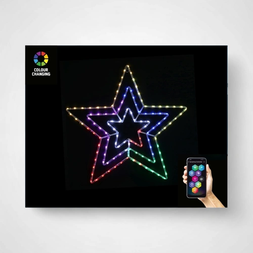 App LIghtshow RGB  Star -  3 layered 