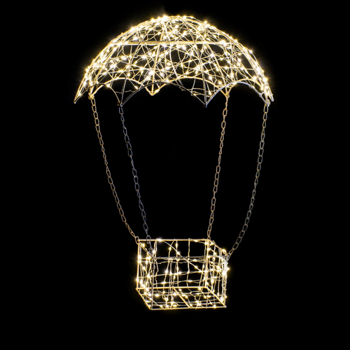 55cm Starry Wired Parachute - Warm White