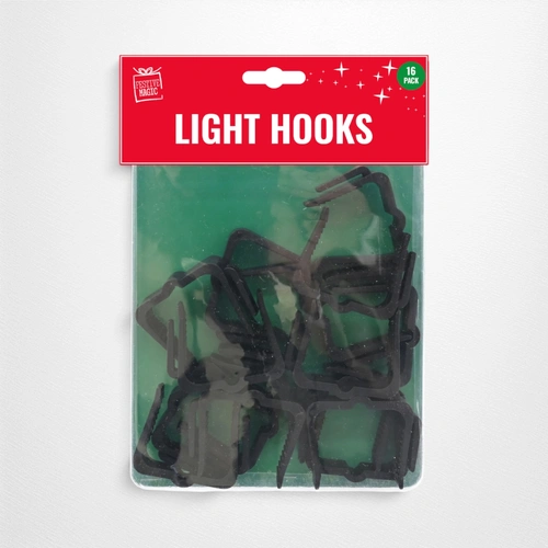 Black Balcony /Fence Light Hooks